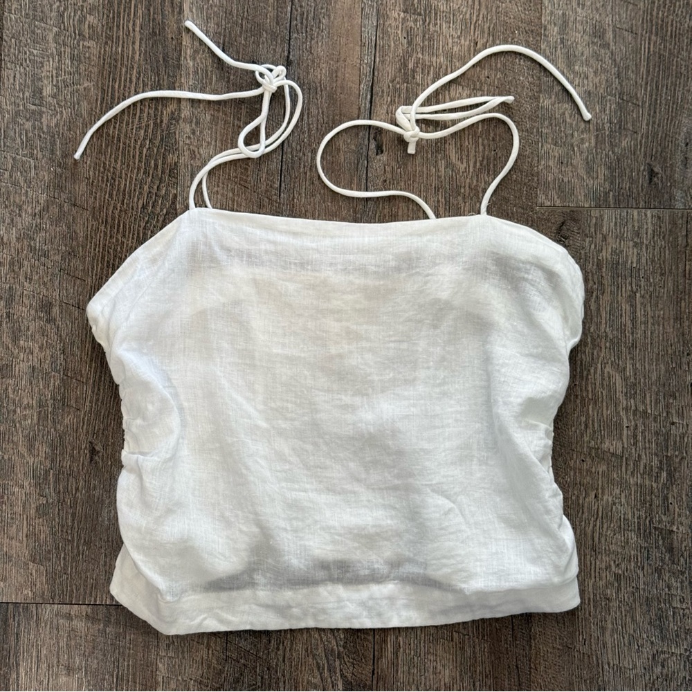 White Linen Women's Top